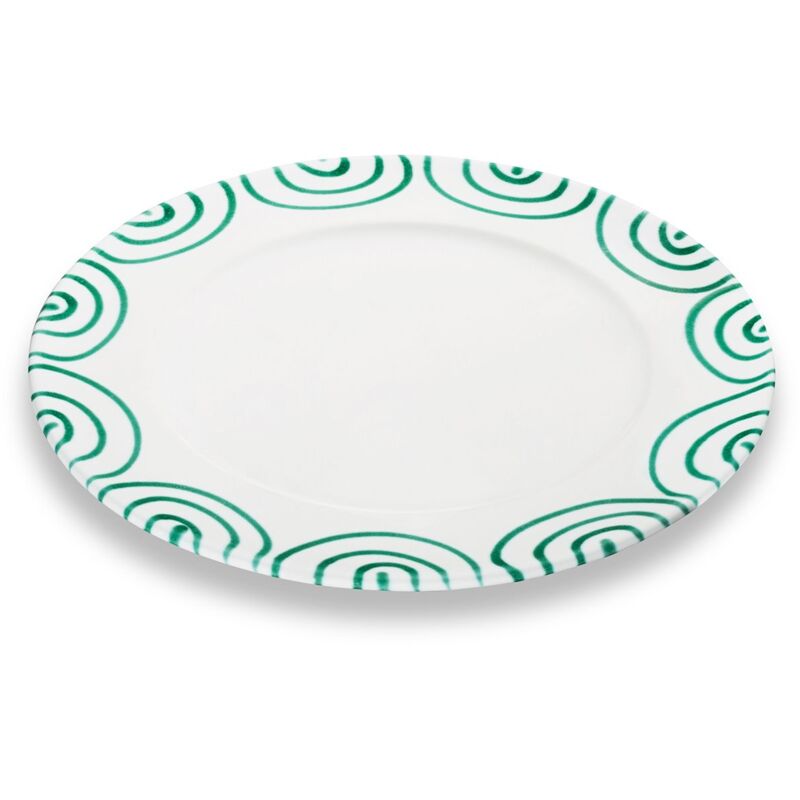 foto del prodotto gmundner keramik gmundner ceramics verde fiammato, piatto da pranzo gourmet 29 cm 
