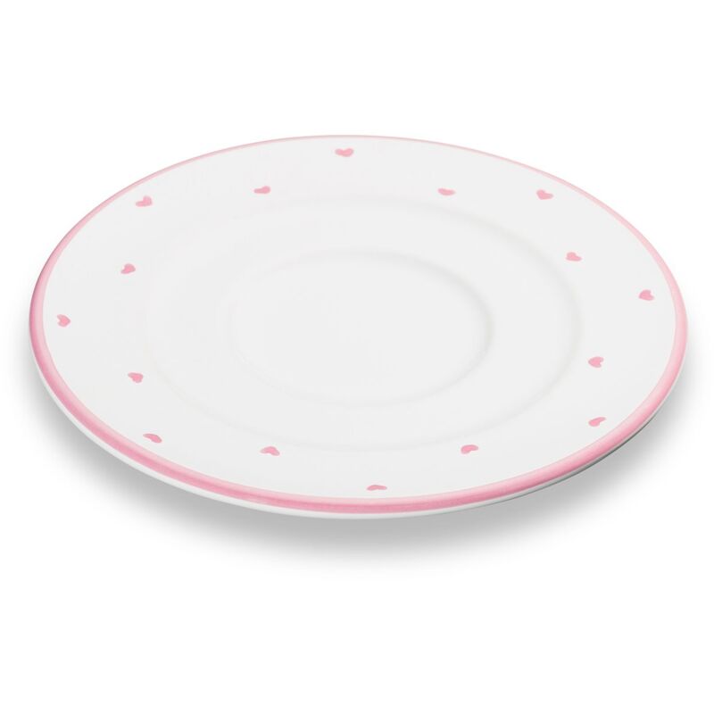 foto del prodotto gmundner keramik gmundner cuore in ceramica rosa, piattino caff gourmet 16 cm 