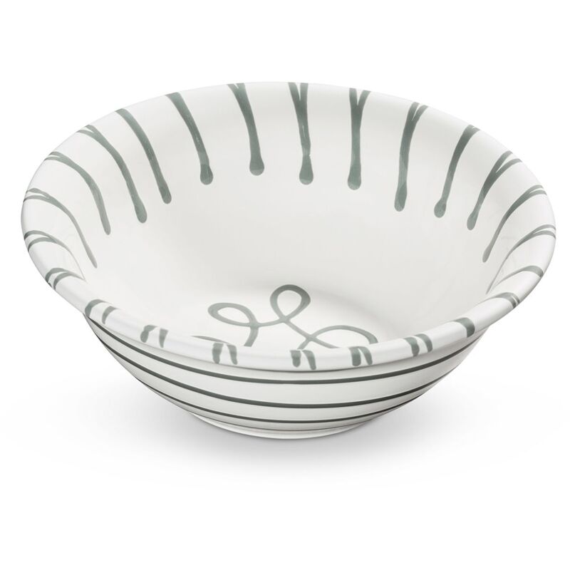foto del prodotto gmundner keramik insalatiera fiammata grigia in ceramica gmundner 20 cm 