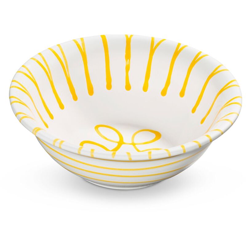 foto del prodotto gmundner keramik insalatiera gialla fiammata gmundner ceramics 20 cm 