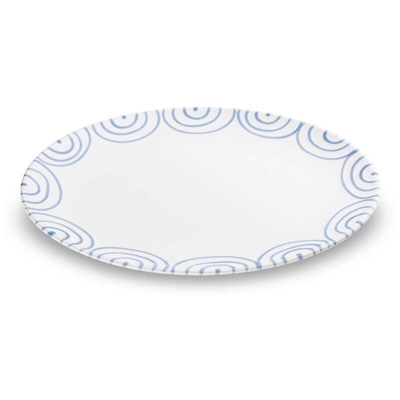 foto del prodotto gmundner keramik piatto ovale in ceramica gmundner blu fiammato 33x26cm 
