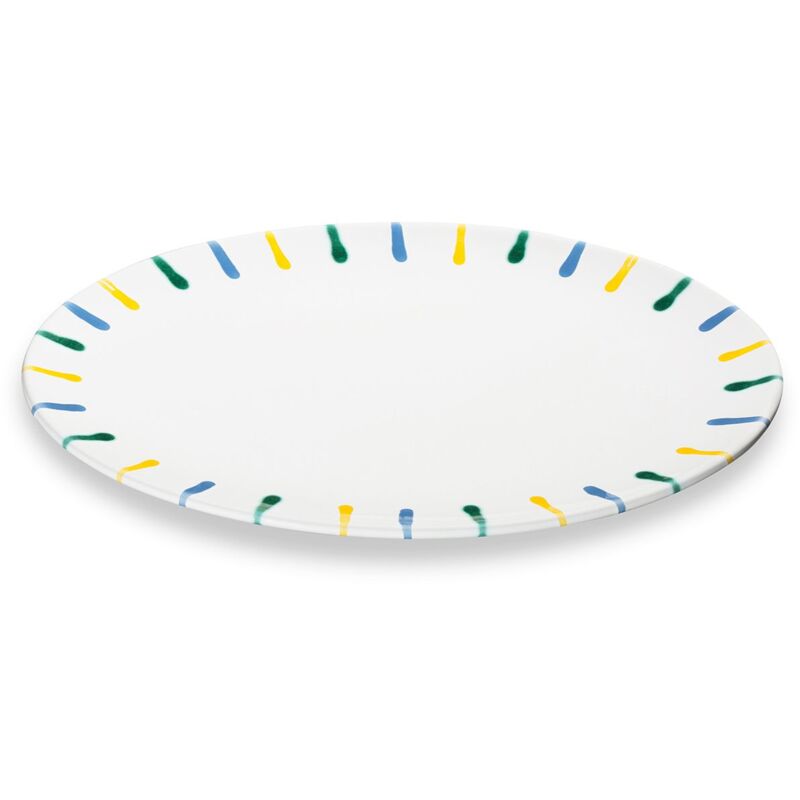 foto del prodotto gmundner keramik piatto ovale in ceramica gmundner colorato e fiammato 28x21 cm 