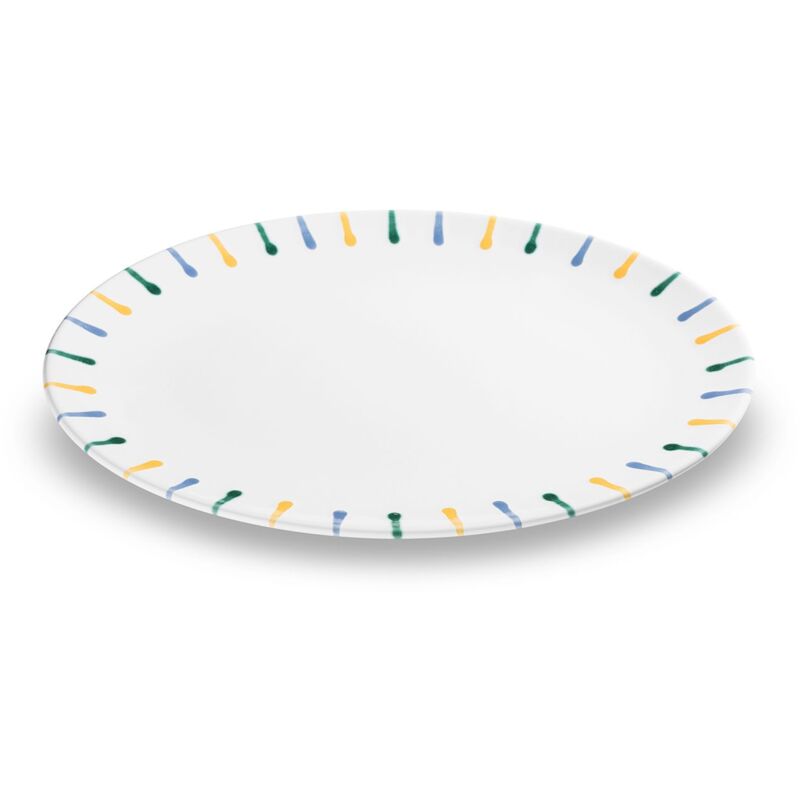 foto del prodotto gmundner keramik piatto ovale in ceramica gmundner colorato e fiammato 33x26 cm 