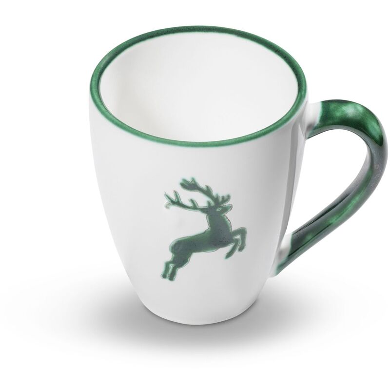 foto del prodotto gmundner keramik tazza da colazione cervo verde max 0,3 litri