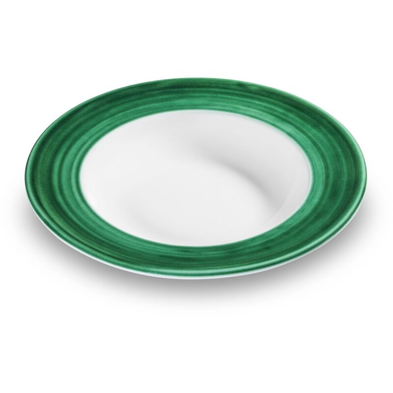 foto del prodotto gmundner keramik variation green, piatto fondo gourmet 24 cm 