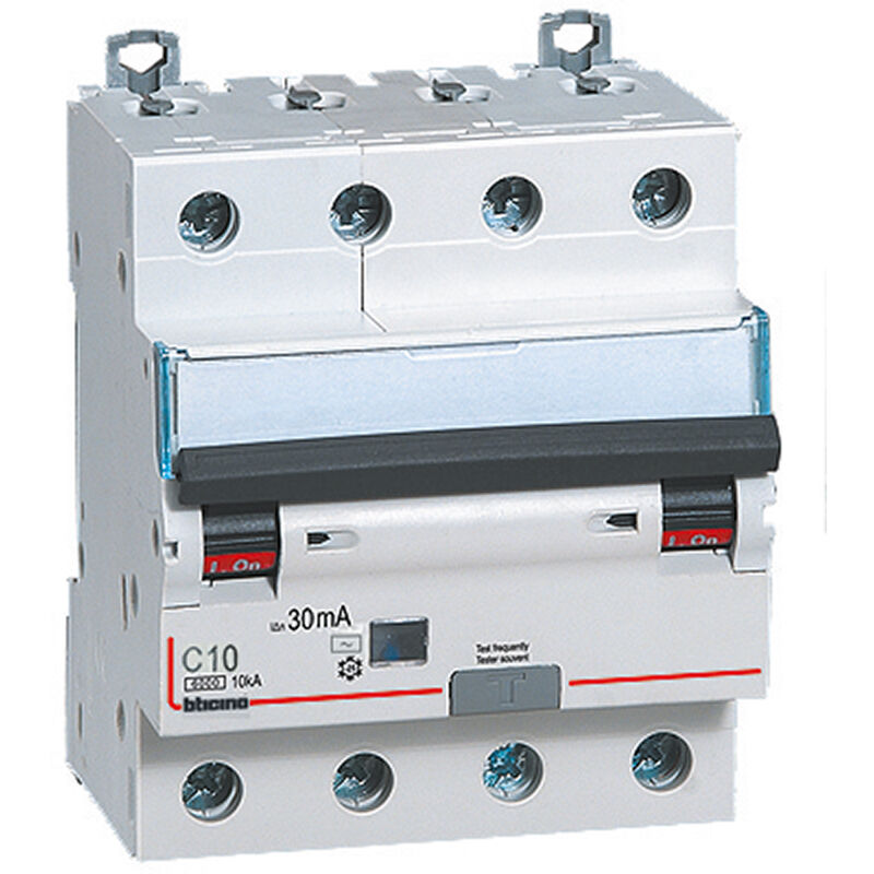 foto del prodotto gn8843ac10 interruttore magnetotermico differenziale btdin60 4p tipo ac 10a bticino
