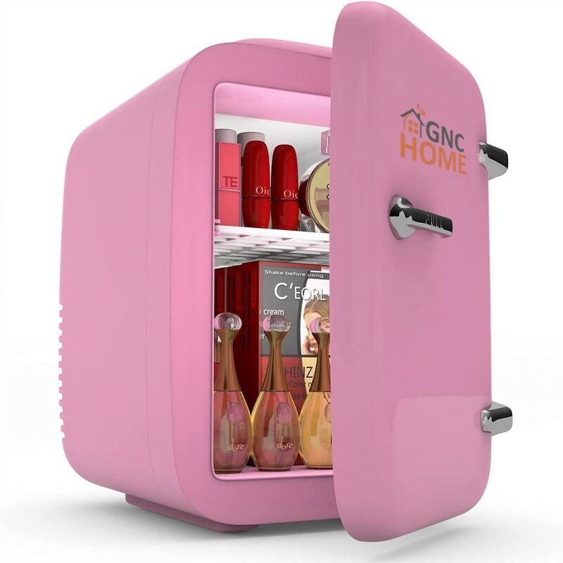 foto del prodotto gnc home mini frigo 4l rosa per trucco cura della pelle e auto raffreddamento e riscaldamento offerta esclusiva