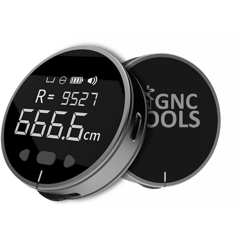 foto del prodotto gnctools righello digitale 8 in 1 con metro a nastro e misuratore laser ricaricabile offerta esclusiva