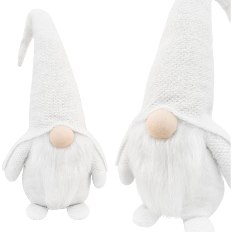 foto del prodotto gnomo di natale yx068 50cm bianco