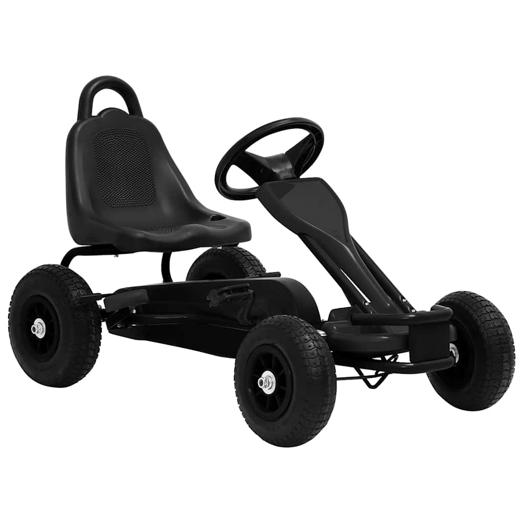 foto del prodotto go kart a pedali con pneumatici nero cod mxl 78060
