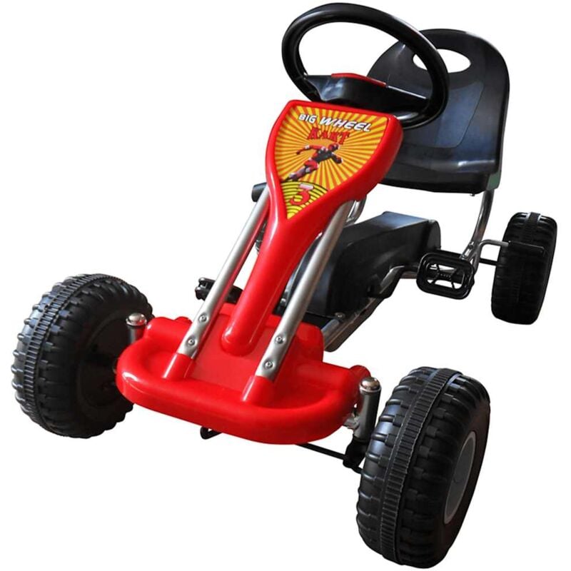 foto del prodotto go kart a pedali rosso - vidaxl