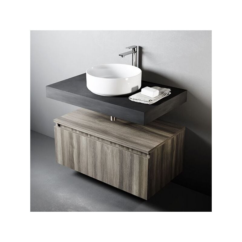 foto del prodotto goccia cassettone bagno sospeso da bagno 80cm dim. cm lxpxh 80x46x30 aramo light mobo