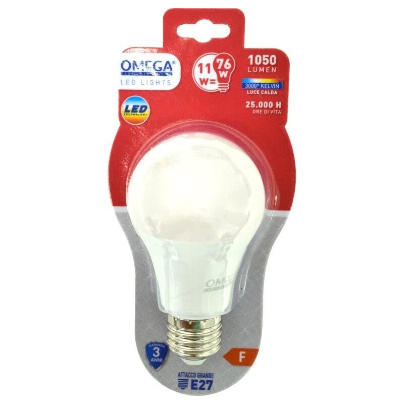 foto del prodotto goccia led a60 11w e27 3000k