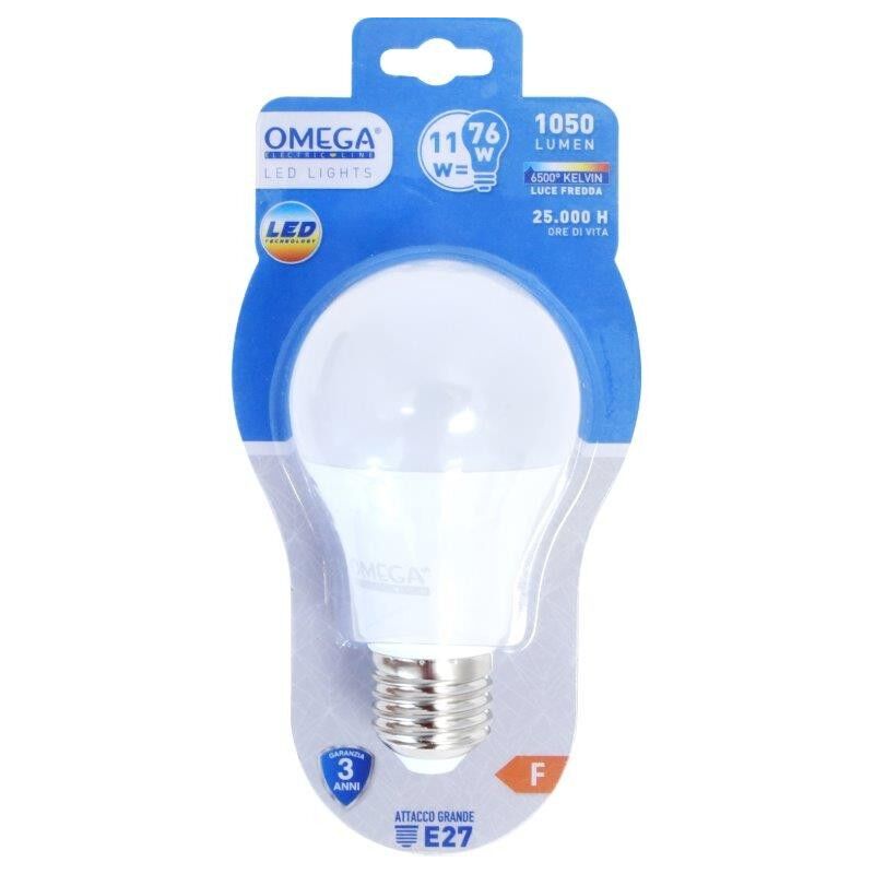 foto del prodotto goccia led a60 11w e27 6500k