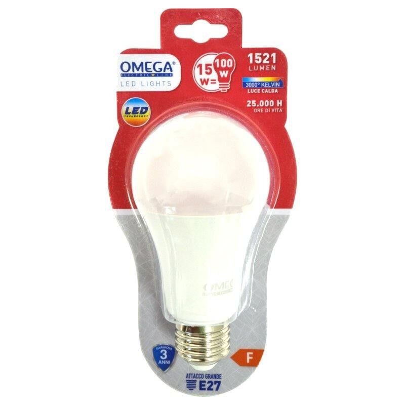 foto del prodotto goccia led a60 15w e27 3000k