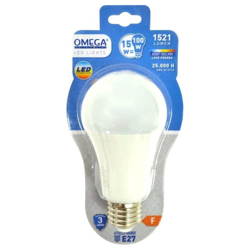 foto del prodotto goccia led a60 15w e27 6500k