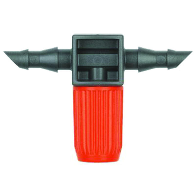 foto del prodotto gocciolatore in linea regolabile per tubo 3 16 per microirrigazione - 0-10 lt. h. conf. pz.10 in blister 1392-26
