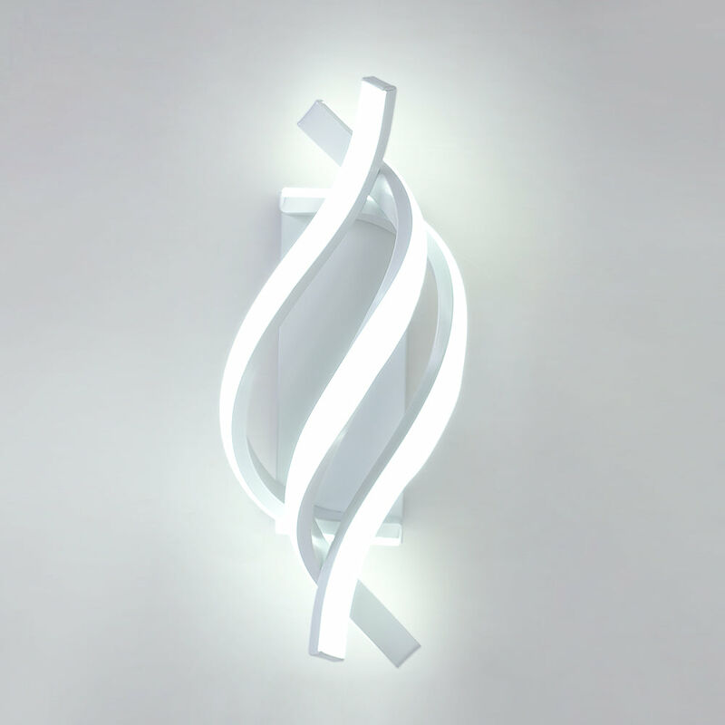foto del prodotto goeco applique led, lampada da parete interna 18w moderna, lampada da parete creativa in metallo 1440lm per camera casa corridoio soggiorno scala