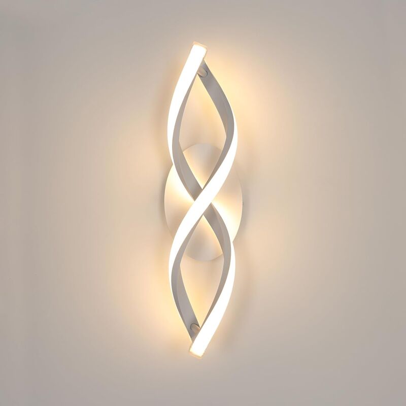 foto del prodotto goeco applique murale interna a led, lampada murale dal design moderno 16w 1800lm, luminare murale per camera, salotto, corridoio, scala, luce