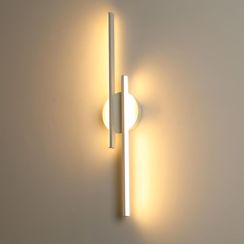 foto del prodotto goeco applique murale interna led, lampada da parete moderna 24w luce calda 3000k, luminaria murale bar in alluminio, per camera salotto corridoio