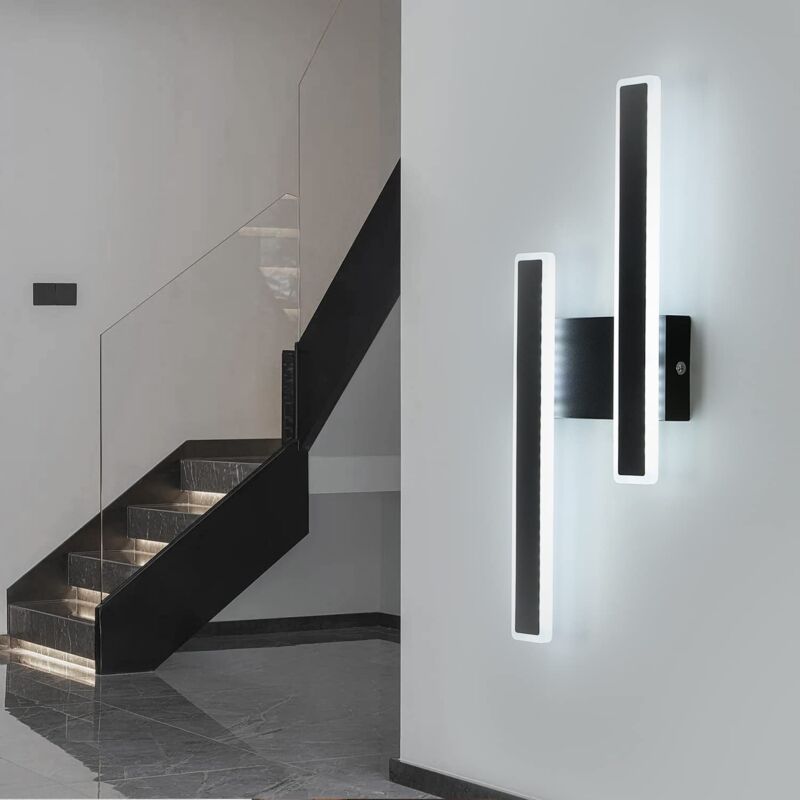 foto del prodotto goeco applique murali led dimmerabile moderno forma della linea lampada da parete dimmerabile 3000k 4000k 6000k per camere da letto, soggiorni,