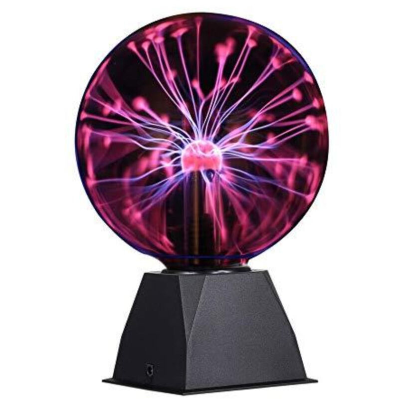foto del prodotto goeco lampada al plasma,plasma ball plasma fulmini e scariche elettriche luce plasma ball lampo della sfera magica luce sfera lampada al plasma per