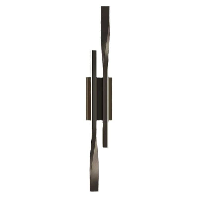 foto del prodotto goeco lampada da parete a led dal design moderno nera, 42x6x5,5 cm, luce bianca 16w, ideale per spazi funzionali