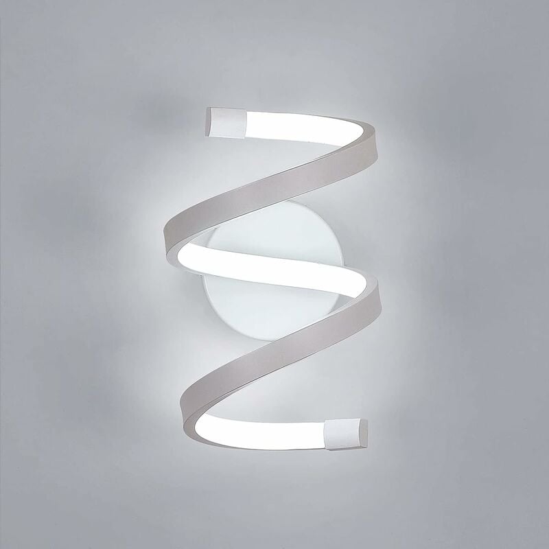 foto del prodotto goeco lampada da parete led, lampada muro interno 18w, lampade per scale interni applique led spirale per camera da letto tromba delle scale, 6000k