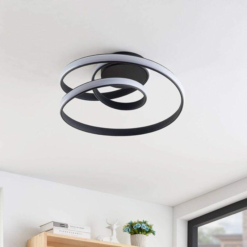 foto del prodotto goeco lampada da soffitto a led dal design moderno e minimalista, d30xh11 cm, bianca, luce bianca, 36 w, 220 v