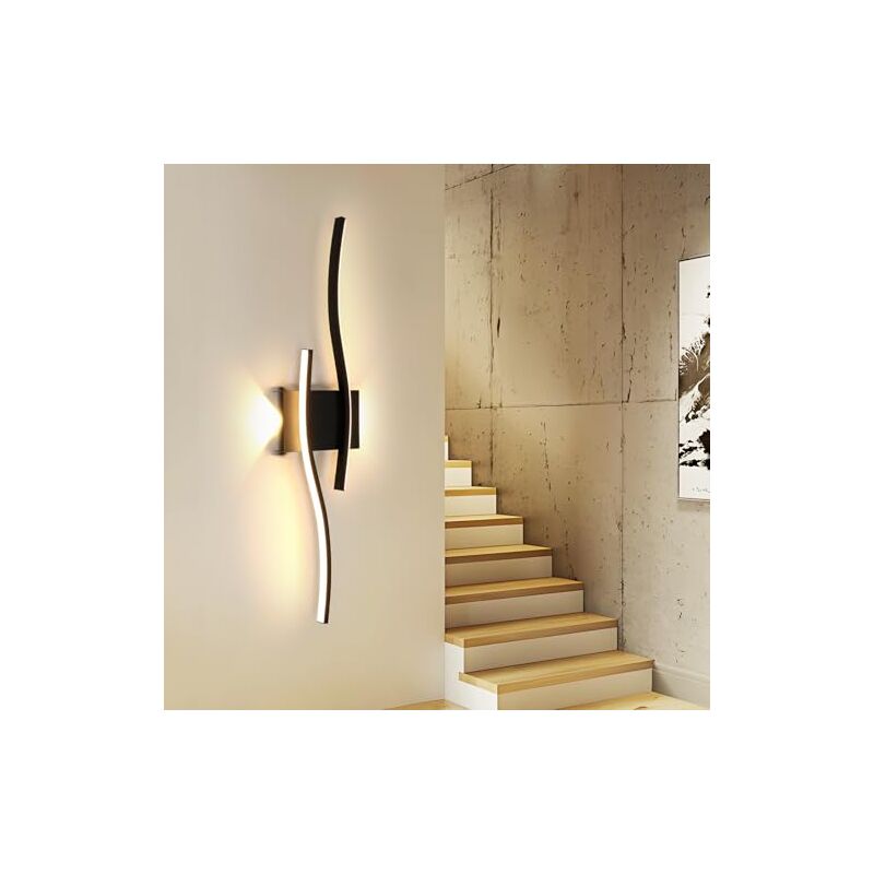 foto del prodotto goeco lampada da soffitto di design v, acrilico, nero, 5 teste, luce bianca, 50 w, 220 v