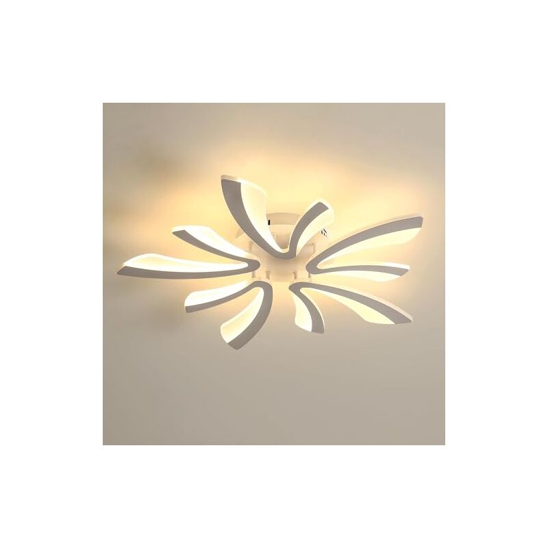 foto del prodotto goeco lampada da soffitto di design v, acrilico, nero, 5 teste, luce calda, 50 w, 220 v