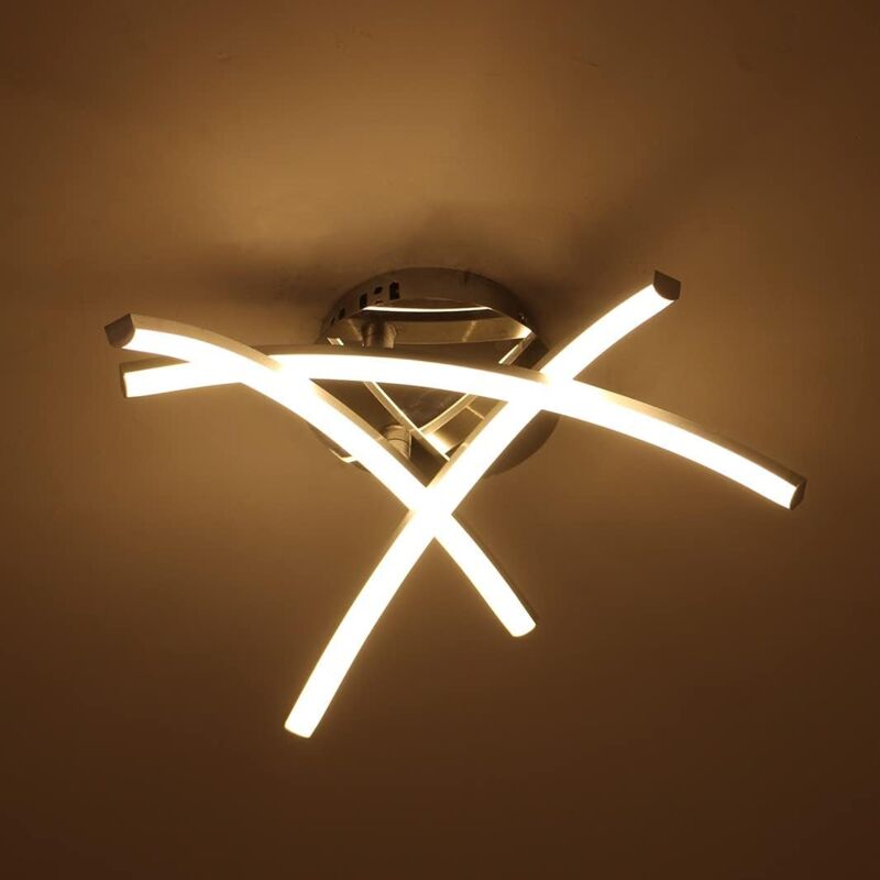 foto del prodotto goeco led lampade da soffitto, 21w plafoniera a led moderna a superficie a forma di forcella per soggiorno camera da letto scala plafoniere led,