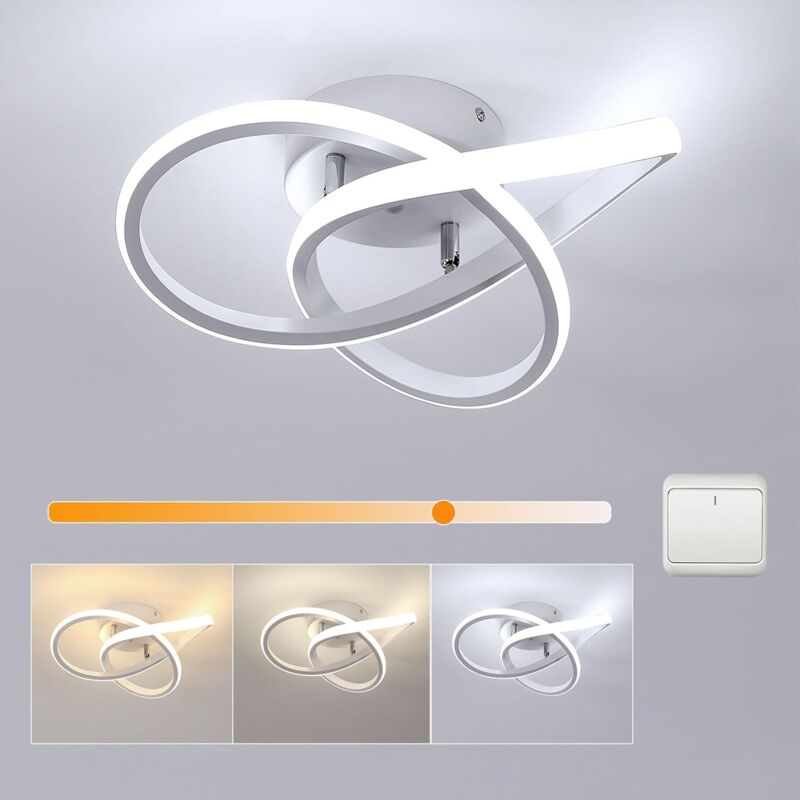 foto del prodotto goeco luce a soffitto a led 30w lampada a soffitto dimmabile moderna 3000k 4000k 6000k per sala da pranzo per la camera da letto del salone