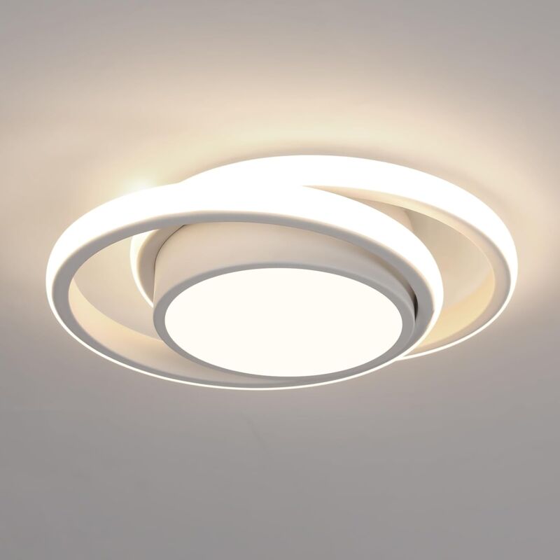 foto del prodotto goeco plafoniera a led, lampada da soffitto rotonda 32w 2350lm, moderno lampadario da soffitto per corridoio, camera da letto, bagno, cucina,