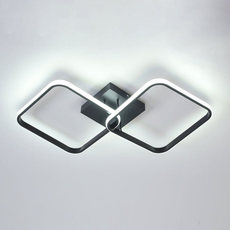 foto del prodotto goeco plafoniera da soffitto led quadrata moderna in acrilico, plafoniera 42w lampadari per cucina sala da pranzo salotto studio ufficio 6500k