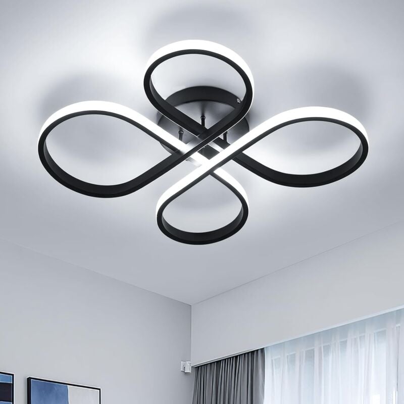 foto del prodotto goeco plafoniera led, 52 cm lampada da soffitto moderna luce fredda 6500k, 45w 5062lm plafoniera in acrilico per camera da letto bagno soggiorno