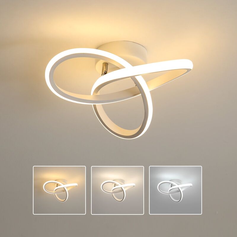 foto del prodotto goeco plafoniera led dimmerabile 20w, moderna lampada da soffitto dimmerabile 3000k 4000k 6000k, per cucina, sala da pranzo, camera da letto,