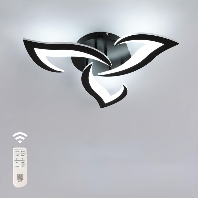 foto del prodotto goeco plafoniera led dimmerabile forma creativa del fiore lampada a soffitto dimmerabile 3000k 6000k per soggiorno, camera da letto, sala da
