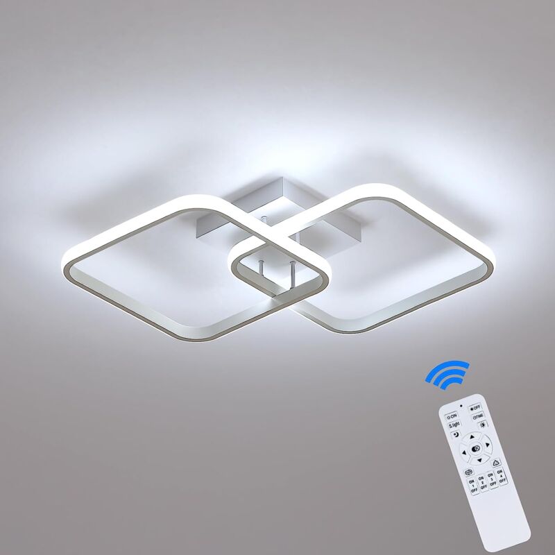 foto del prodotto goeco plafoniera led dimmerabile moderno anello quadrato lampada a soffitto dimmerabile 3000k 6000k per soggiorno, camera da letto, sala da pranzo,