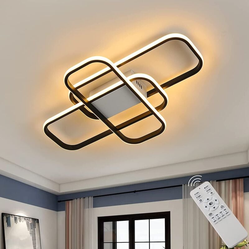 foto del prodotto goeco plafoniera led dimmerabile moderno rettangolo lampada a soffitto dimmerabile 3000k 6000k per soggiorno, camera da letto, sala da pranzo,
