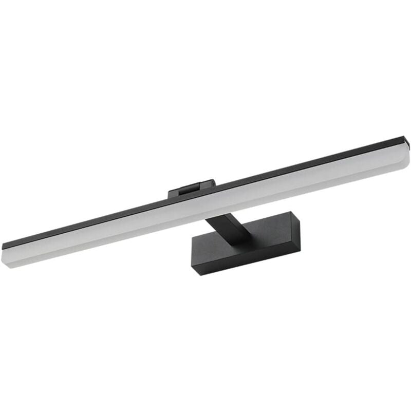 foto del prodotto goeco plafoniera led in acrilico dal design rettangolare, nera, 40x18x7 cm, luce bianca 6500k, 9w, ideale per specchi e cabine armadio