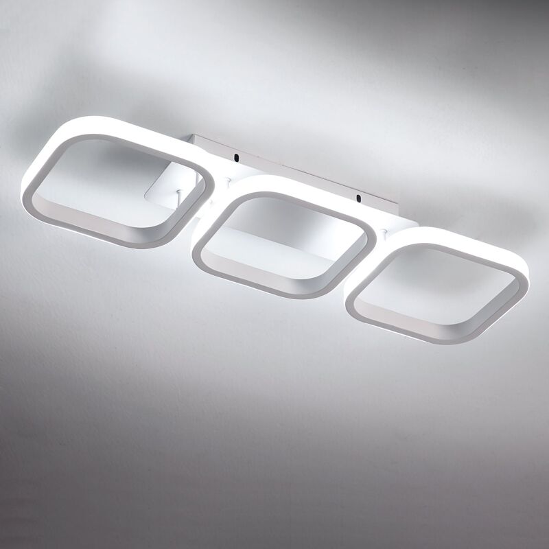 foto del prodotto goeco plafoniera led, lampada da soffitto in metallo, 36w quadrato led soffitto moderno per casa soggiorno bagno cucina camera da letto 6000k luce