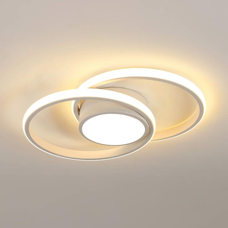 foto del prodotto goeco plafoniera led, lampada da soffitto per camera da letto, 42w 4000lm, luce calda 2700k, lampada da soffitto moderna rotonda per camera da
