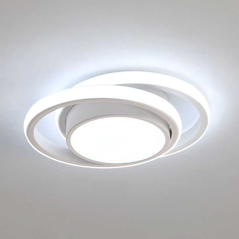 foto del prodotto goeco plafoniera led, lampada da soffitto rotonda 32w 2500lm, luminaria da soffitto moderna per corridoio, camera da letto, cucina, soggiorno, luce