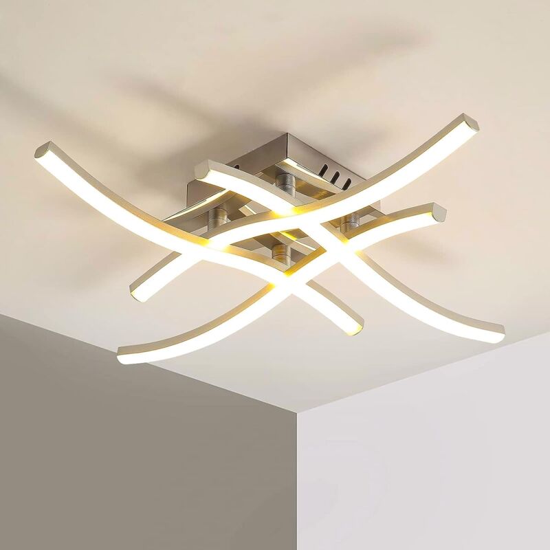 foto del prodotto goeco plafoniera led, lampada lampadario plafoniera dal design moderno, 4000k bianco caldo, 24w 2.000lm, lampada da soffitto per soggiorno camera
