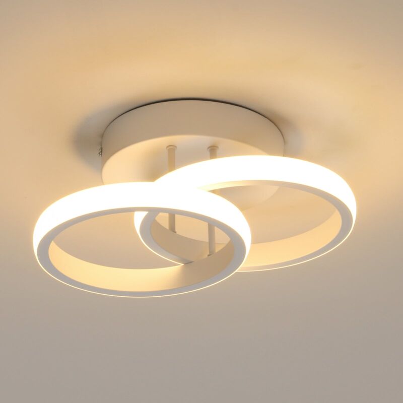 foto del prodotto goeco plafoniera led, lampadario a soffitto a led, 22w, bianco caldo 3000k, lampadario a sospensione, lampadari a soffitto chic in moderno