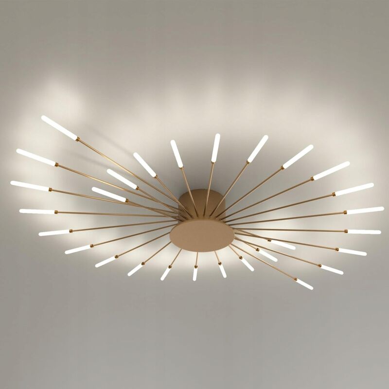 foto del prodotto goeco plafoniera led moderna in oro per cucina 30w 3000k