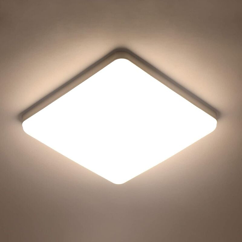 foto del prodotto goeco plafoniera led quadrata 36w, lampadario a soffitto 3300lm 4000k bianco naturale, lampada da soffitto led moderna ultrapiatta per bagno cucina