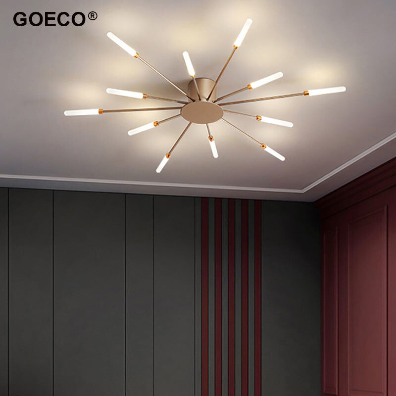 foto del prodotto goeco plafoniere a led fuochi d artificio design lampada da soffitto 12 teste 4000k illuminazione a soffitto per soggiorno camera da letto sala da