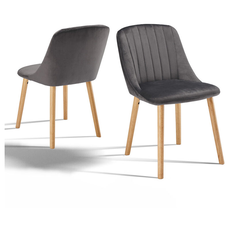 foto del prodotto goeurvant sedie da pranzo moderne con seduta imbottita, schienale ergonomico e gambe in legno, stile e comfort in un unico design set di 2